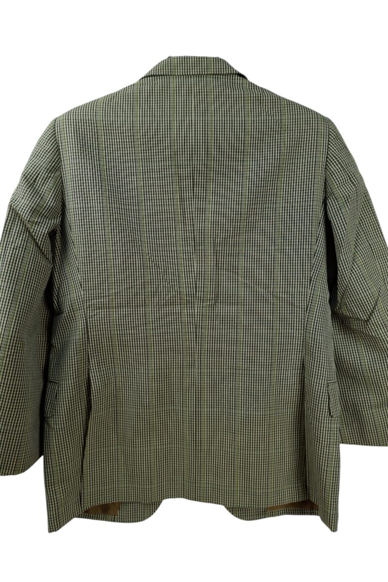 a15112 4 Burberry Suit Jacket Wool Silk Grey Check Japan US UK 42 Chest Size 42 Regular Full Canvas มุมที่ 4