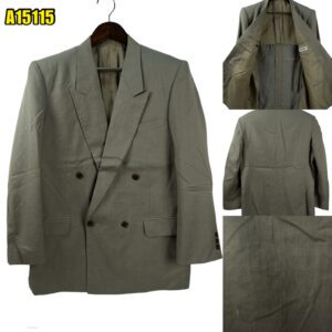 Suit Jacket Wool PET Grey Japan US UK 42 Chest Size 42 Regular Half Canvas มุมที่ 1