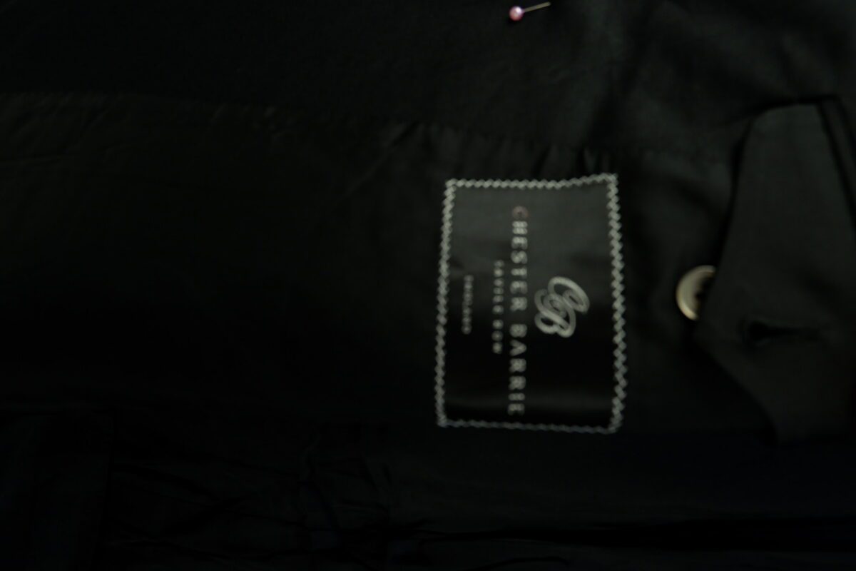 Chester Barrie Suit Jacket Wool Black England US UK 45 Chest Size 45 Regular Full Canvas Pick Stitch | mesabb clothing Chester Barrie Suit Jacket Wool Black England US UK 45 Chest Size 45 Regular Full Canvas Pick Stitch มุมที่ 5