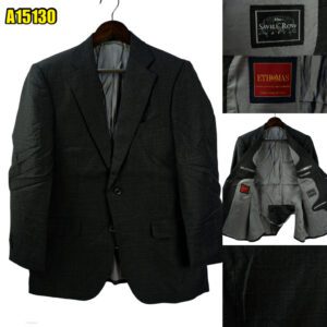 Ethomas Suit Jacket Wool Cashmere Black Japan US UK 42 Chest Size 42 Regular Half Canvas มุมที่ 1