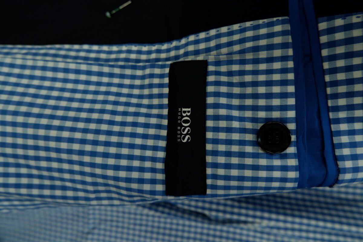 a15133 5 Hugo Boss Suit Jacket Wool Black Turkey US UK 43 Chest Size 43 Regular Half Canvas มุมที่ 5