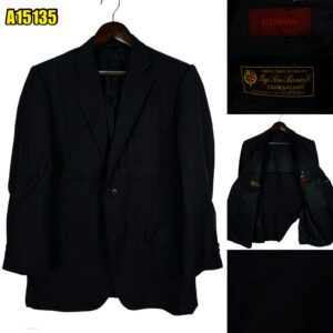 Loro Piana Suit Jacket Wool Black Japan US UK 42 Chest Size 42 Regular Half Canvas Pick Stitch มุมที่ 1