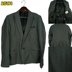Suit Jacket PET Rayon Wool Grey Japan US UK 42 Chest Size 42 Regular No Canvas มุมที่ 1