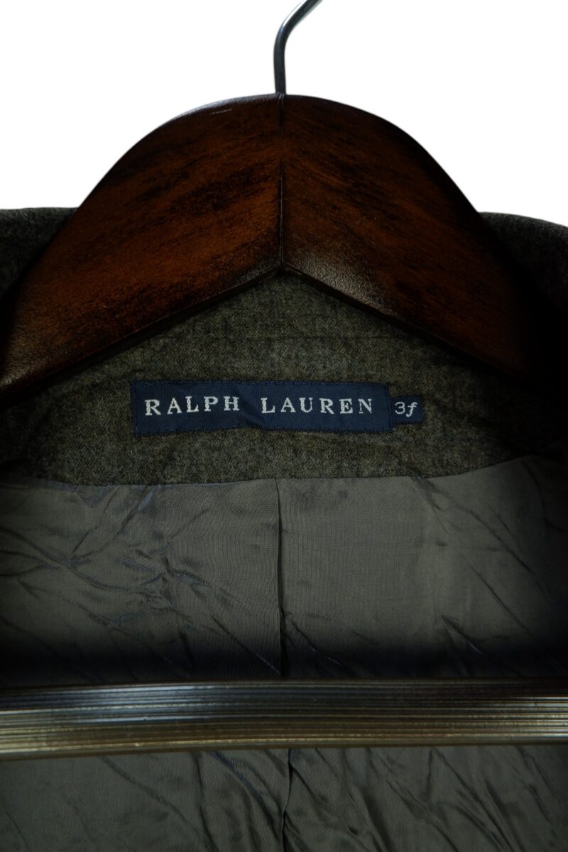a15212 7 Ralph Lauren Suit Jacket Wool PU Grey Japan US UK 37 Chest Size 37 Regular Half Canvas มุมที่ 7