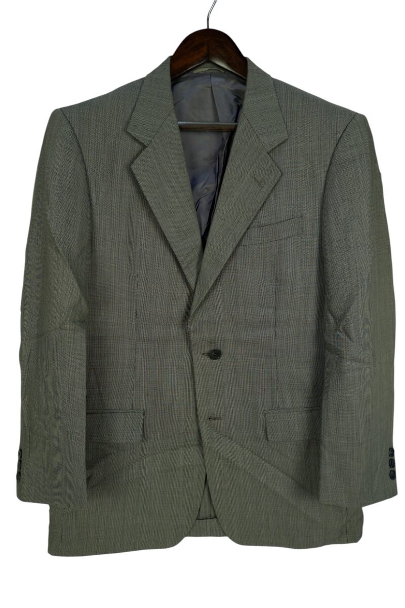 a15217 2 Pierre Cardin Suit Jacket Wool PET Grey Japan US UK 42 Chest Size 42 Regular Full Canvas มุมที่ 2