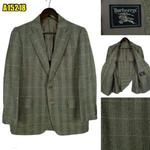 Burberry Suit Jacket Wool Grey Japan US UK 40 Chest Size 40 Regular Full Canvas มุมที่ 1