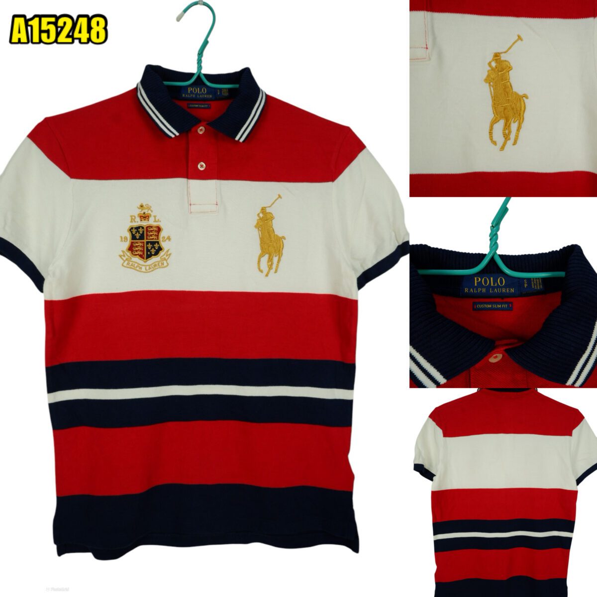 Polo Ralph Lauren Polo Shirt Cotton Chest Size 38 | mesabb clothing Polo Ralph Lauren Polo Shirt Cotton Chest Size 38 มุมที่ 1