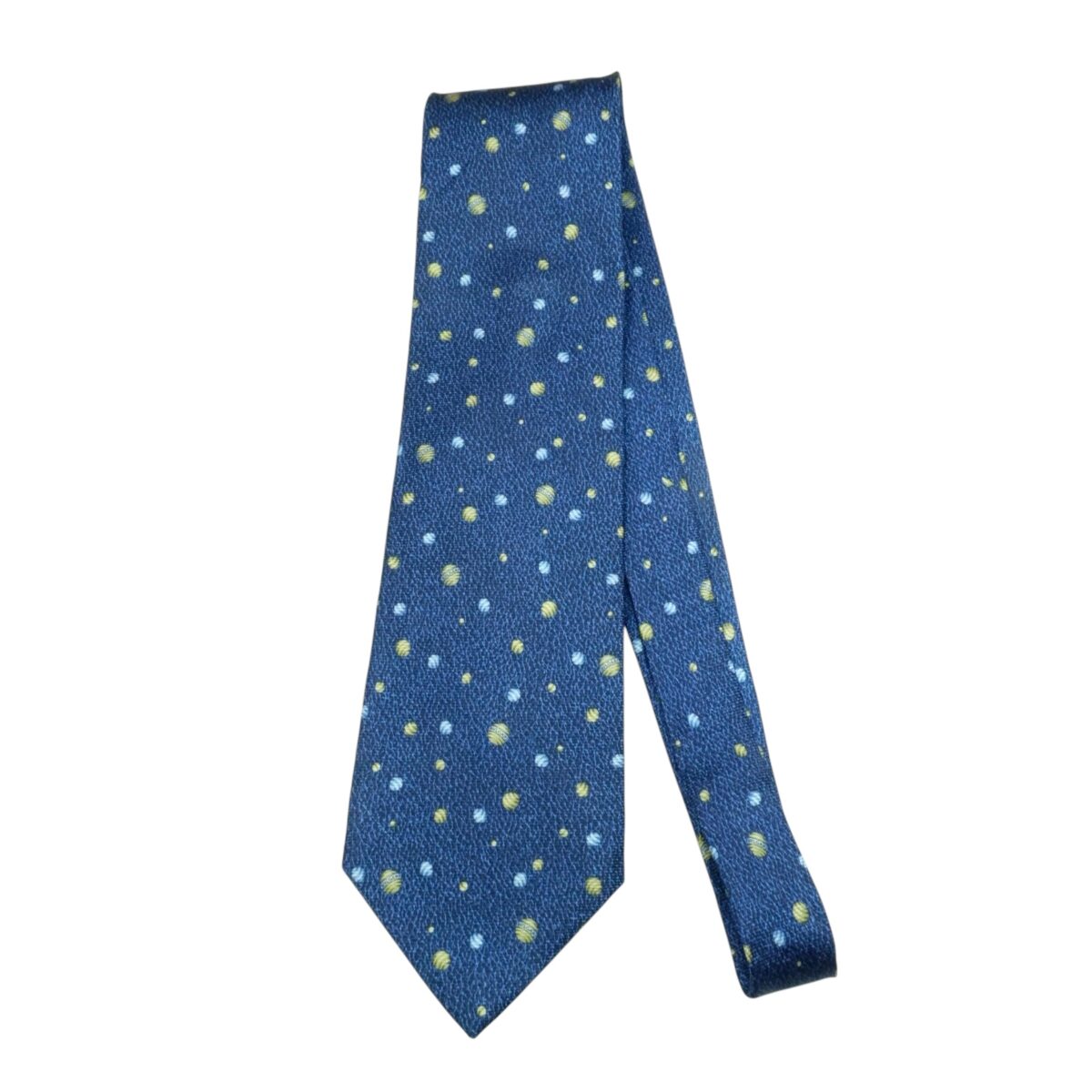 Bvlgari Tie Silk Blue Italy (US Import Tax Included) | mesabb clothing Bvlgari Tie Silk Blue Italy (US Import Tax Included) มุมที่ 2