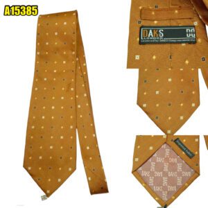 DAKS Tie Silk Brown Korea (US Import Tax Included) มุมที่ 1