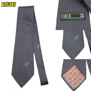DAKS Tie Silk Dark Grey Korea (US Import Tax Included) มุมที่ 1