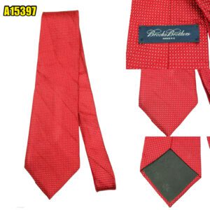 Brooks Brothers Tie Silk Red USA (US Import Tax Included) มุมที่ 1