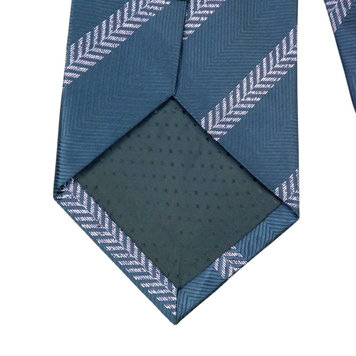 a15423 5 Paul Smith Tie Silk Navy Purple Stripe England (US Import Tax Included) มุมที่ 5