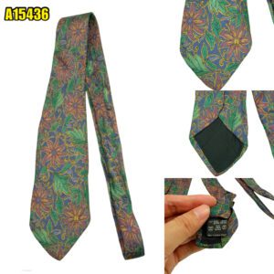 Dunhill Tie Silk Multicolor Floral Italy (US Import Tax Included) มุมที่ 1