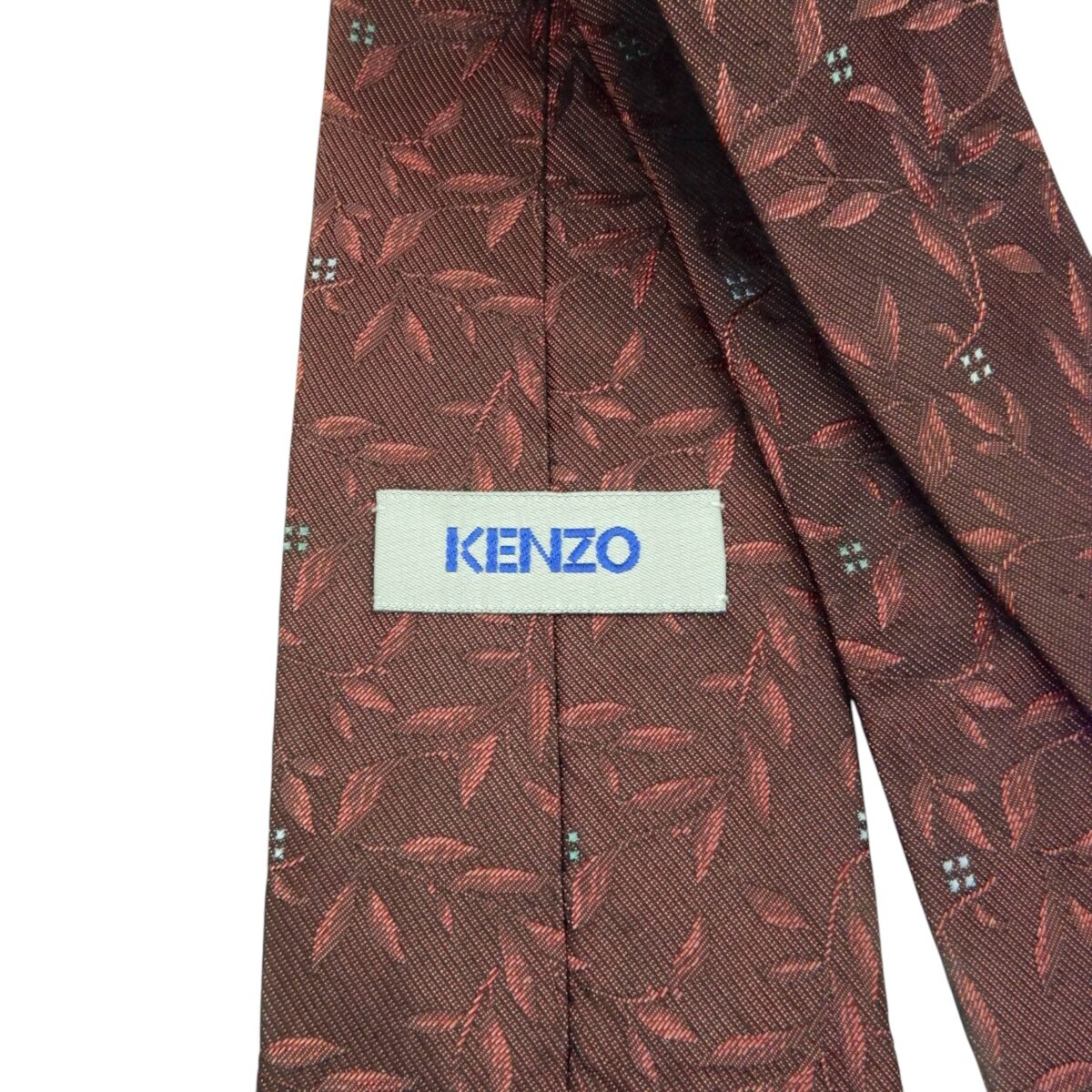 Kenzo Tie Silk Brown Leafy Vine Japan (US Import Tax Included) | mesabb clothing Kenzo Tie Silk Brown Leafy Vine Japan (US Import Tax Included) มุมที่ 6