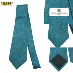Pierre Balmain Tie Silk Blue Japan (US Import Tax Included) มุมที่ 1