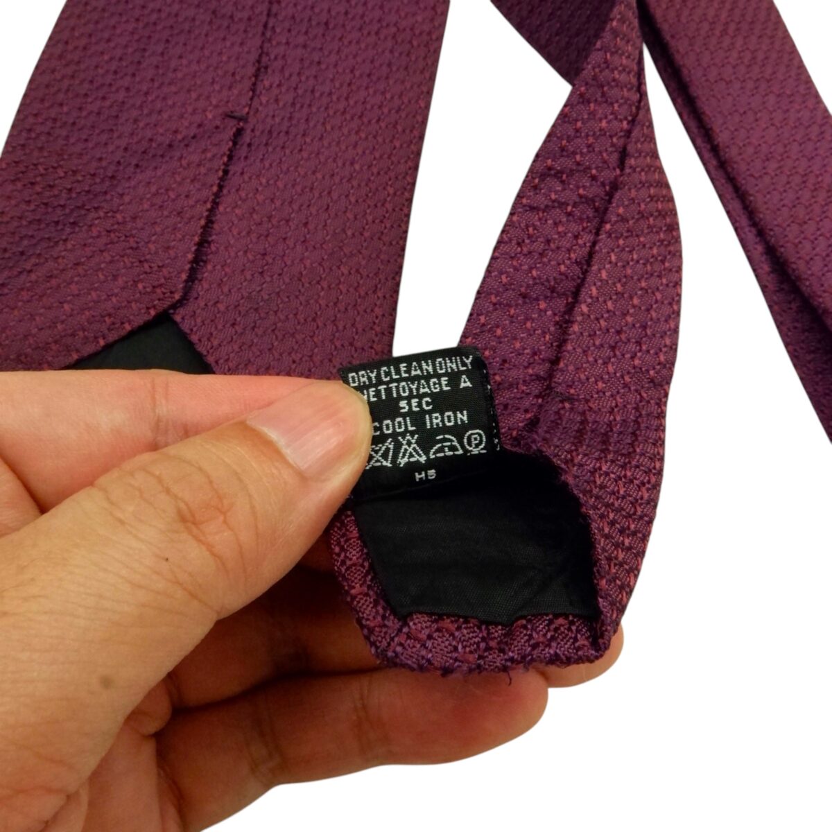 a15484 8 Hugo Boss Tie Silk Maroon Italy (US Import Tax Included) มุมที่ 8