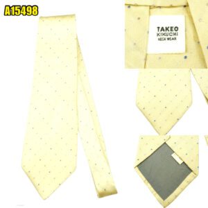 Takeo Kikuchi Tie Silk Beige Dot Japan (US Import Tax Included) มุมที่ 1