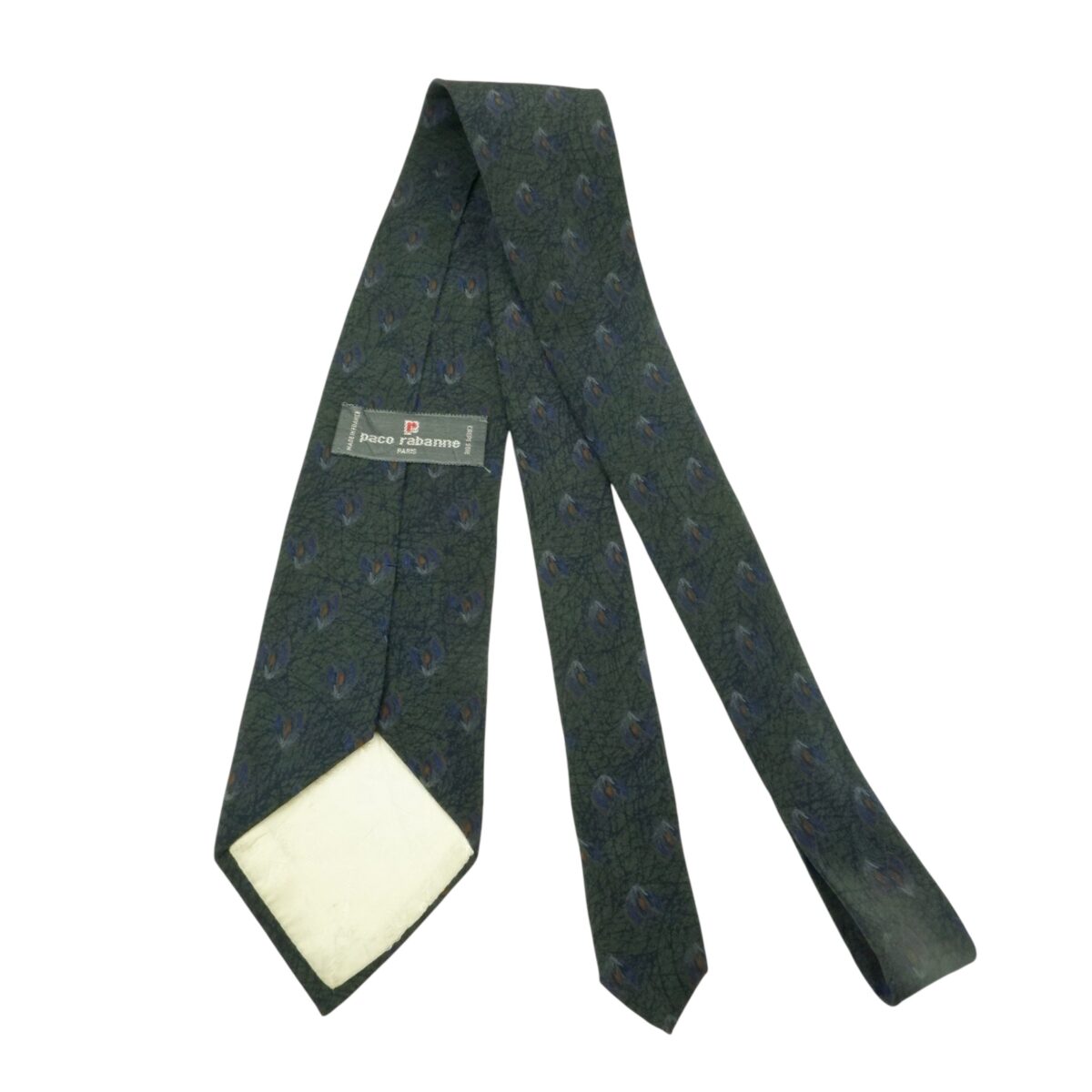 a15514 4 Paco Rabanne Tie Silk Black France (US Import Tax Included) มุมที่ 4