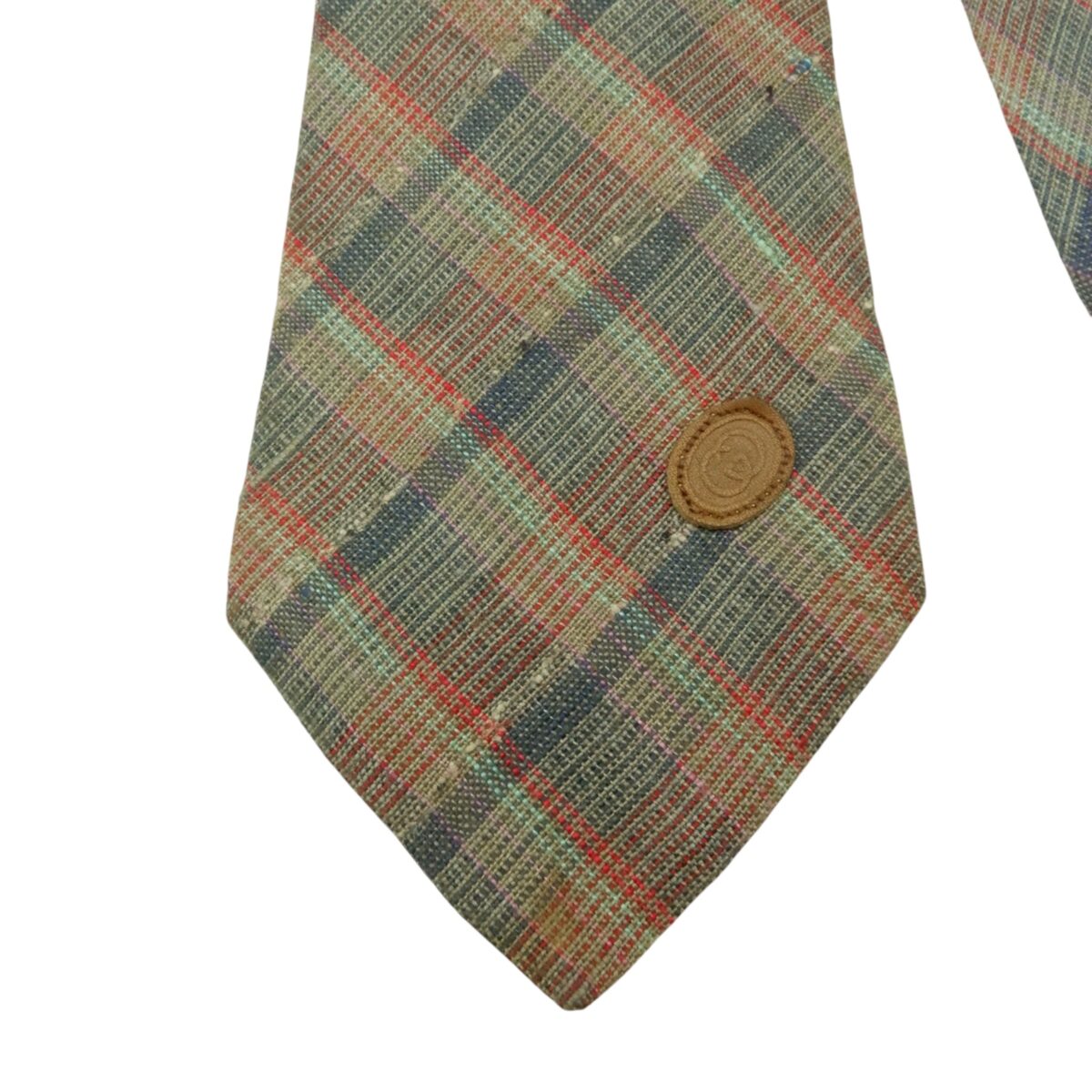 Gucci Tie Linen Gray Check Italy (US Import Tax Included) | mesabb clothing Gucci Tie Linen Gray Check Italy (US Import Tax Included) มุมที่ 3