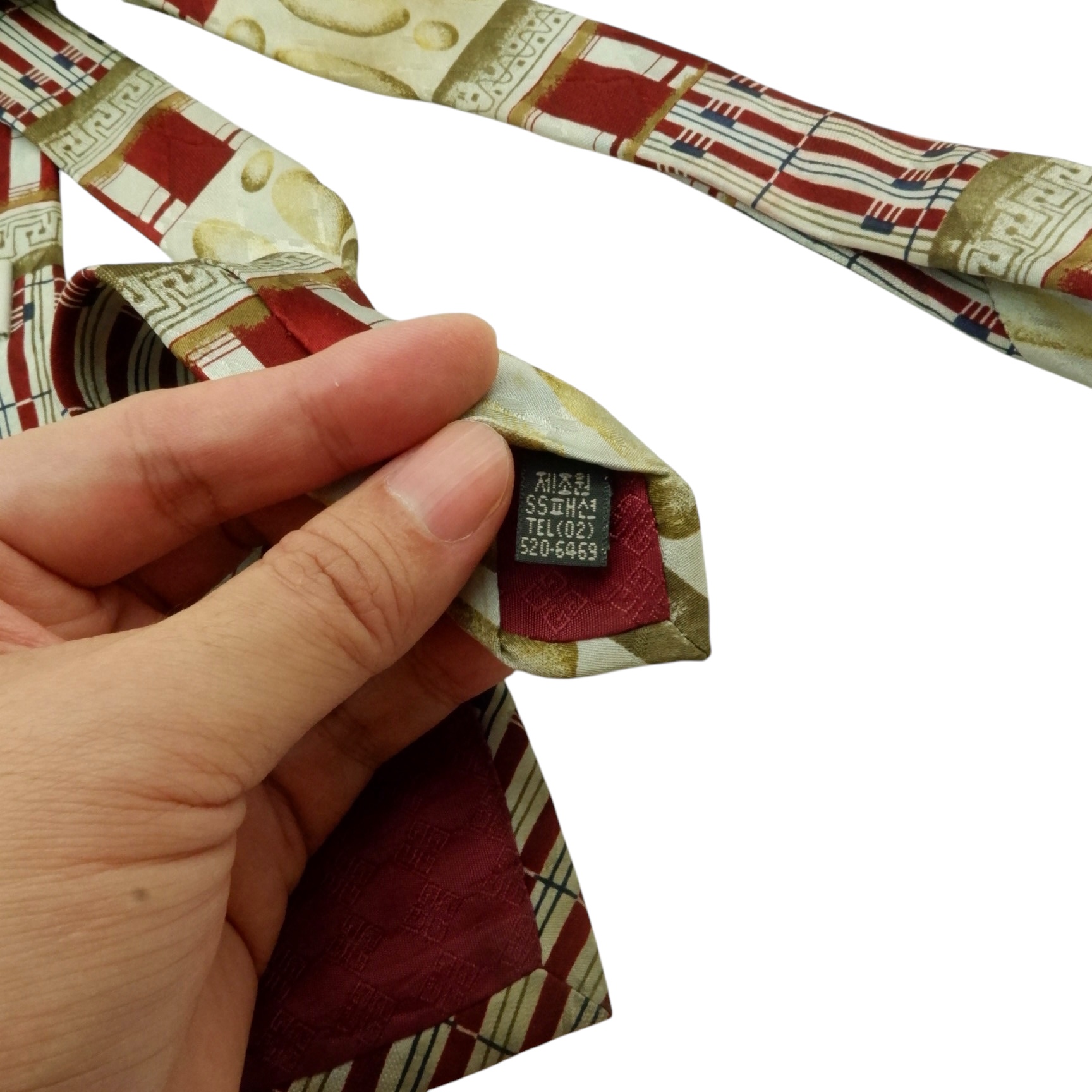 a15528 9 Givenchy Tie Silk Multicolor Korea (US Import Tax Included) มุมที่ 9