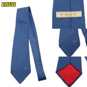 MCM Tie Silk Blue Korea (US Import Tax Included) มุมที่ 1
