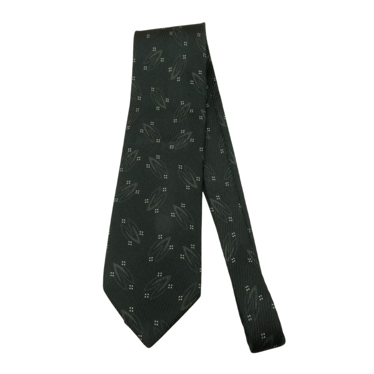 a15544 2 Giorgio Armani Tie Silk Black Italy (US Import Tax Included) มุมที่ 2