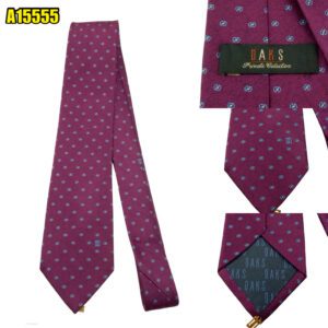 DAKS Tie Silk PE Rayon Purple Dot Korea (US Import Tax Included) มุมที่ 1