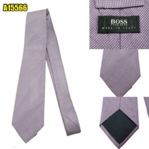 Hugo Boss Tie Silk Purple Italy (US Import Tax Included) มุมที่ 1