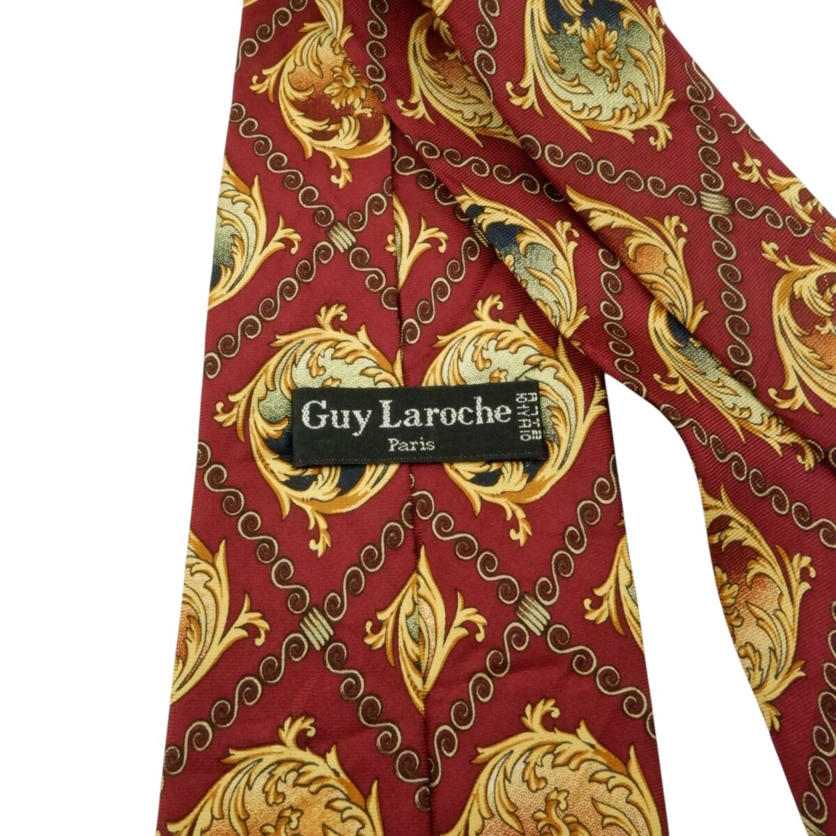 Guy Laroche Tie Silk Brown (US Import Tax Included) | mesabb clothing Guy Laroche Tie Silk Brown (US Import Tax Included) มุมที่ 6