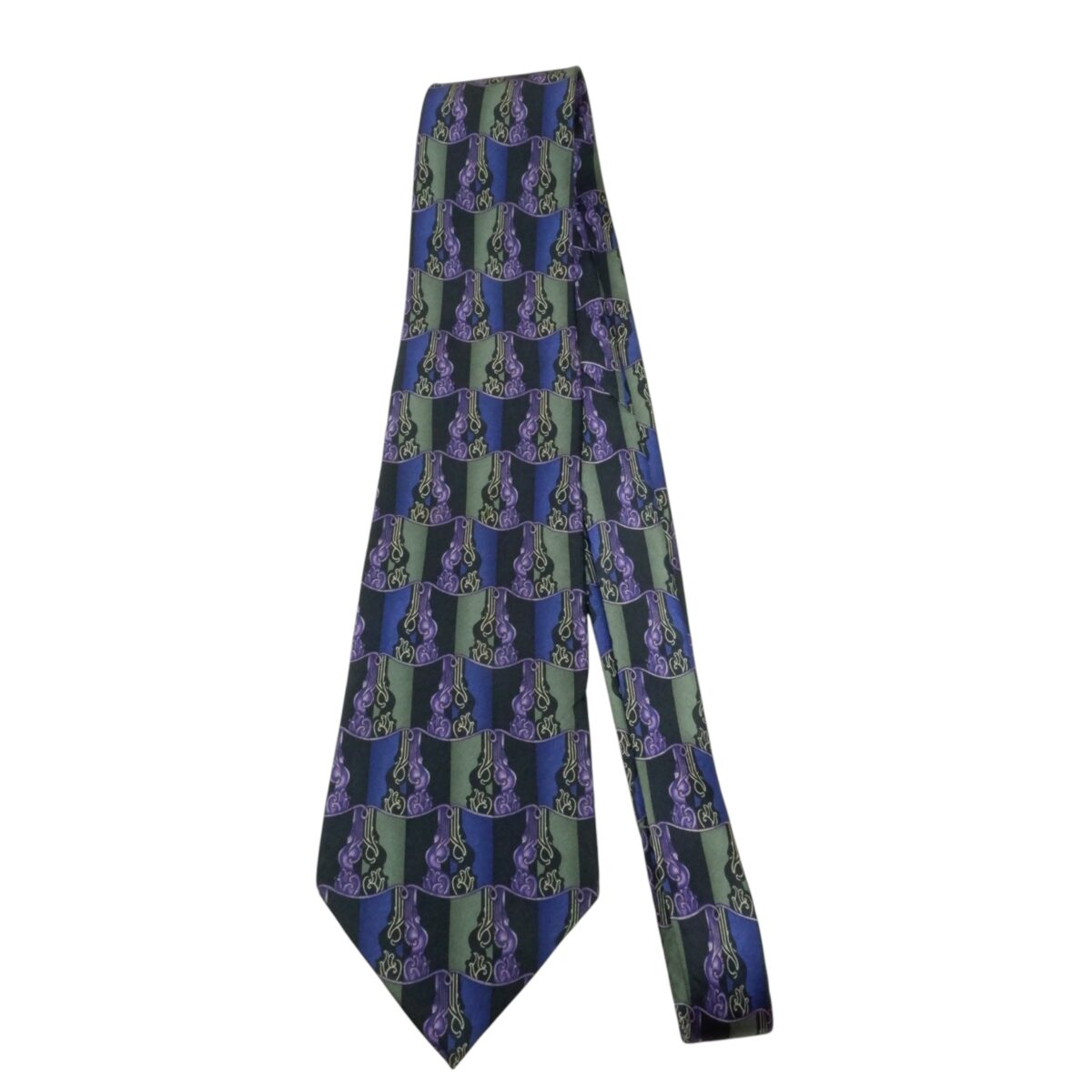a15583 2 Lanvin Tie Silk Black France (US Import Tax Included) มุมที่ 2