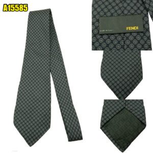 Fendi Tie Silk Black  Italy (US Import Tax Included) มุมที่ 1