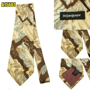 Yves Saint Laurent Tie Silk Brown  (US Import Tax Included) มุมที่ 1