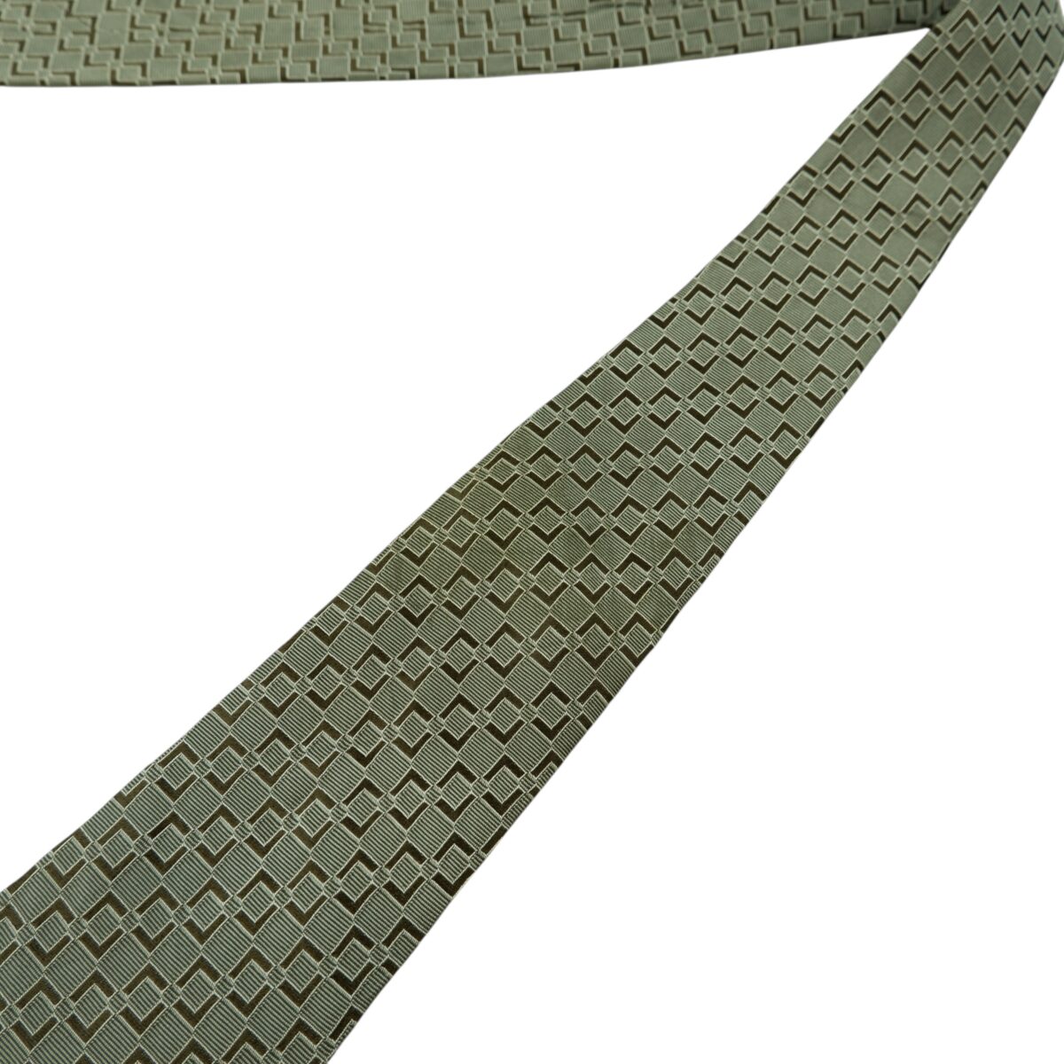 Hugo Boss Tie Silk Grey Geometric Italy (US Import Tax Included) | mesabb clothing Hugo Boss Tie Silk Grey Geometric Italy (US Import Tax Included) มุมที่ 12