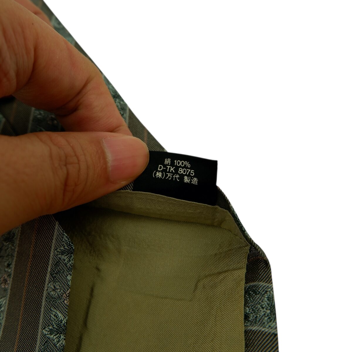 a15621 11 Kenzo Tie Silk Grey Stripe Japan (US Import Tax Included) มุมที่ 11