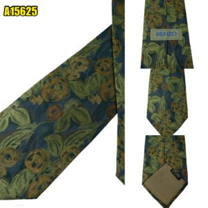 Kenzo Tie Silk Navy Floral Japan (US Import Tax Included) มุมที่ 1