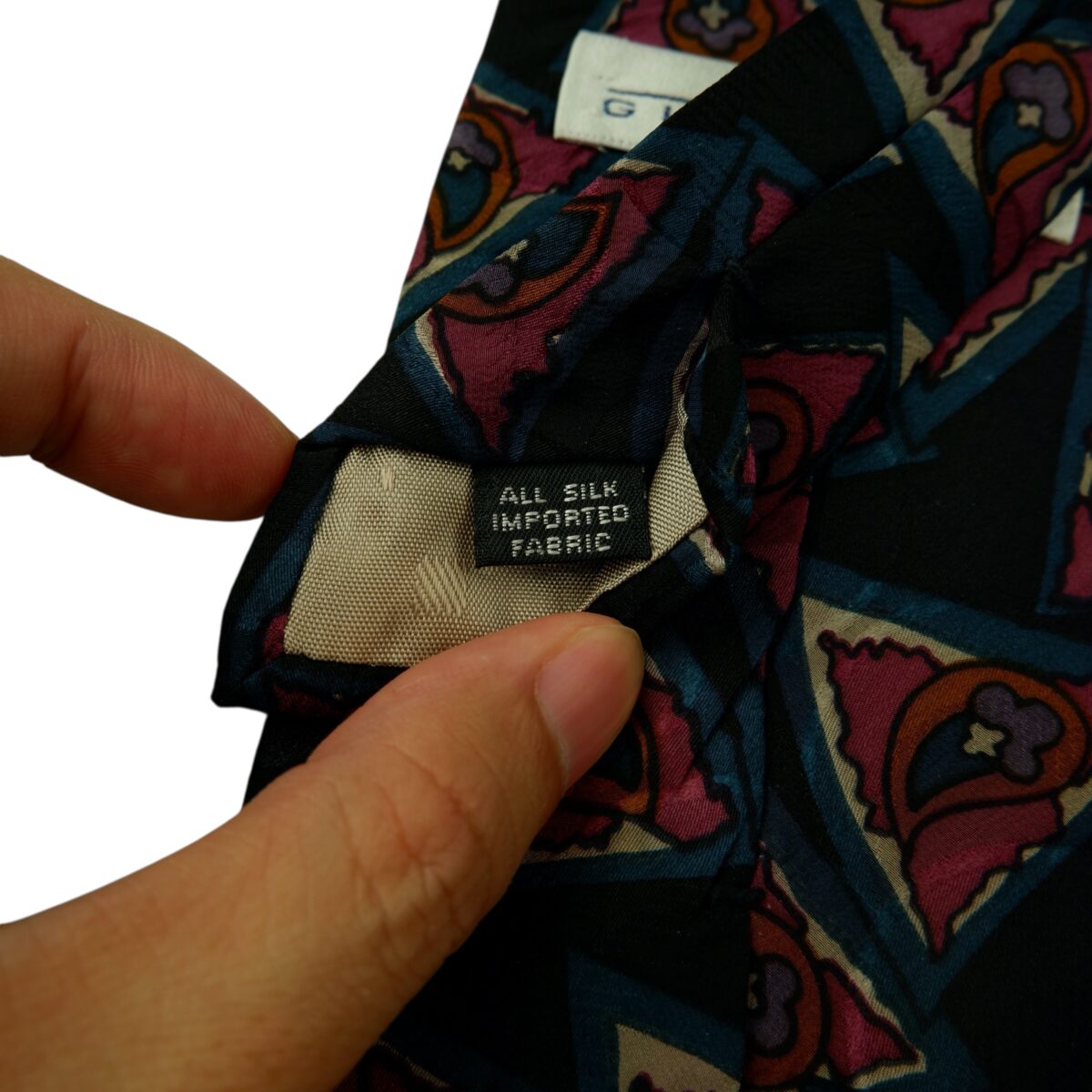 a15630 10 Givenchy Tie Silk Black Graphic USA (US Import Tax Included) มุมที่ 10