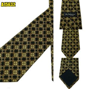 Burberry Tie Silk Black Geometric Japan (US Import Tax Included) มุมที่ 1