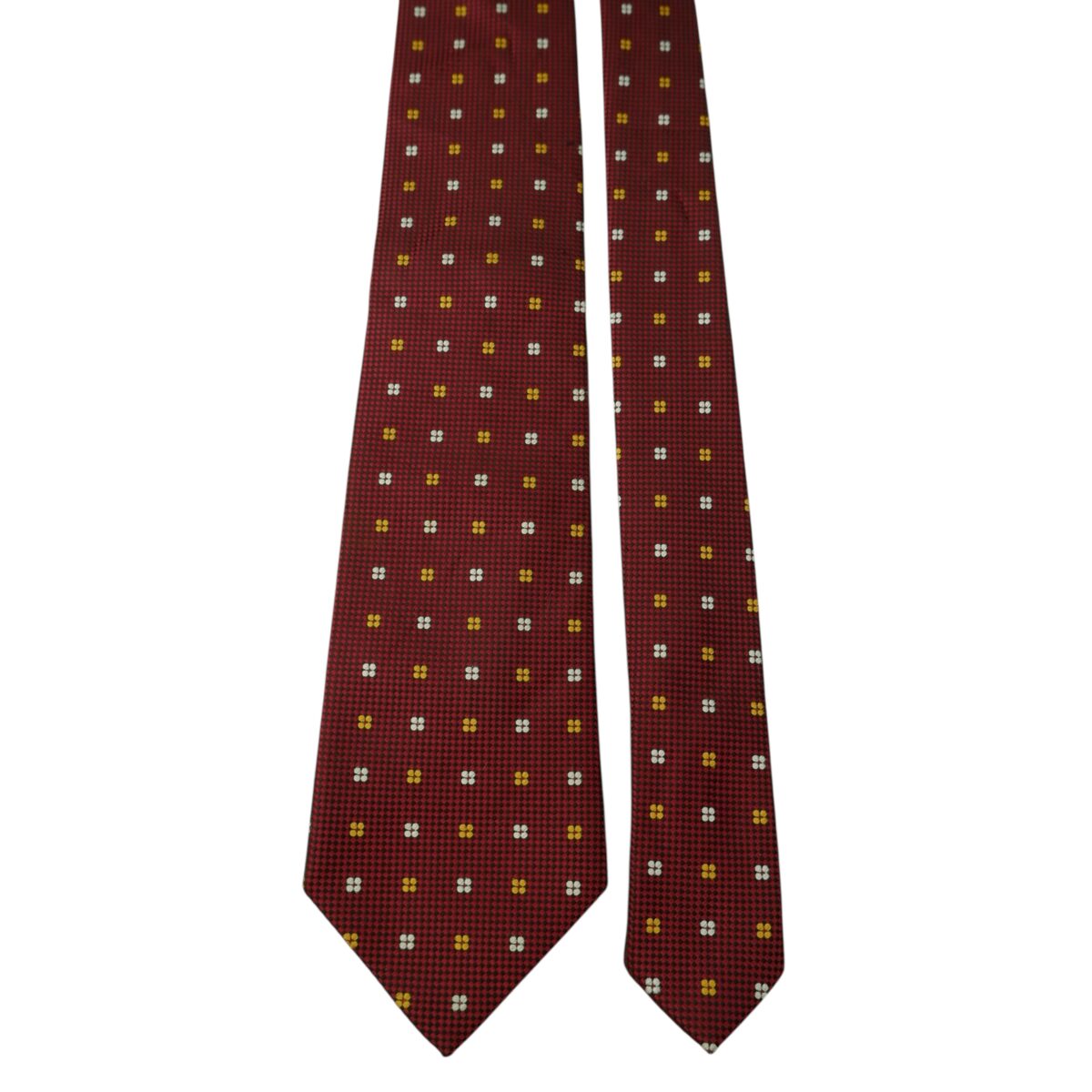 a15636 3 Brick House Tie PE Maroon Geometric China (US Import Tax Included) มุมที่ 3