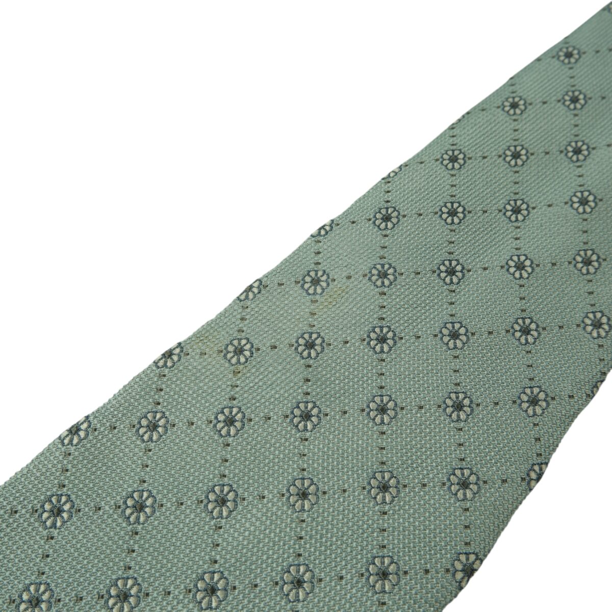 a15639 13 Burberry Tie Silk Blue Geometric Italy (US Import Tax Included) มุมที่ 13