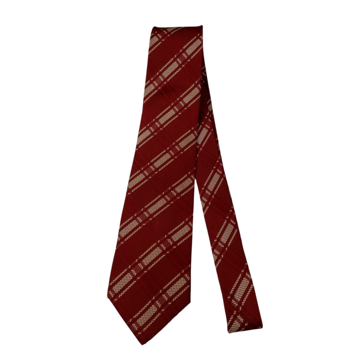 a15653 5 Elle Tie Silk Red Check Korea (US Import Tax Included) มุมที่ 5