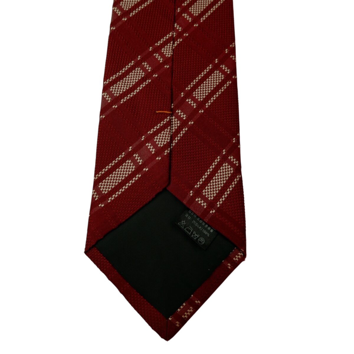 a15653 8 Elle Tie Silk Red Check Korea (US Import Tax Included) มุมที่ 8