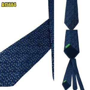 United Colors Of Benetton Tie Silk Navy Geometric China (US Import Tax Included) มุมที่ 1