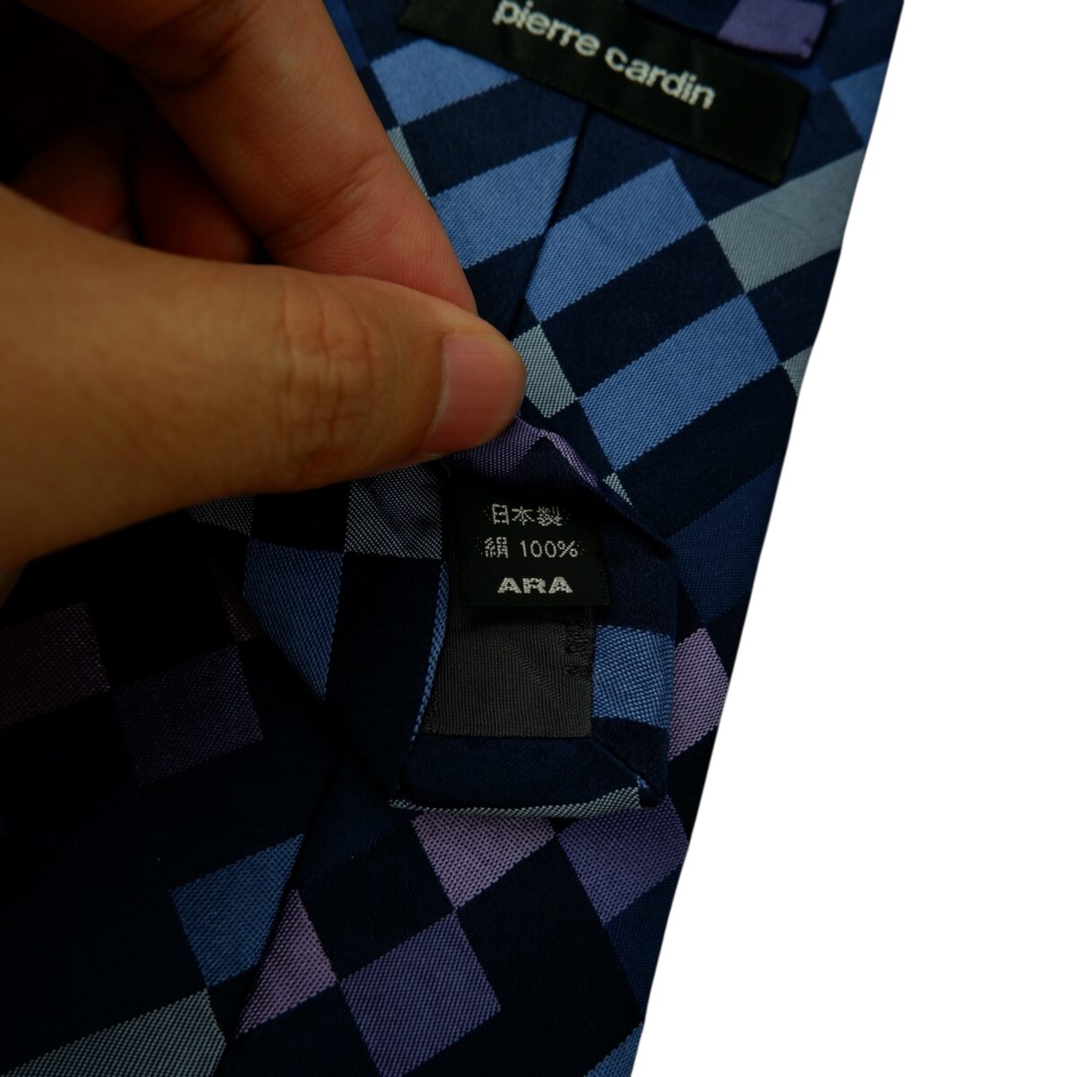 Pierre Cardin Tie Silk Multicolor Geometric Japan (US Import Tax Included) | mesabb clothing Pierre Cardin Tie Silk Multicolor Geometric Japan (US Import Tax Included) มุมที่ 10