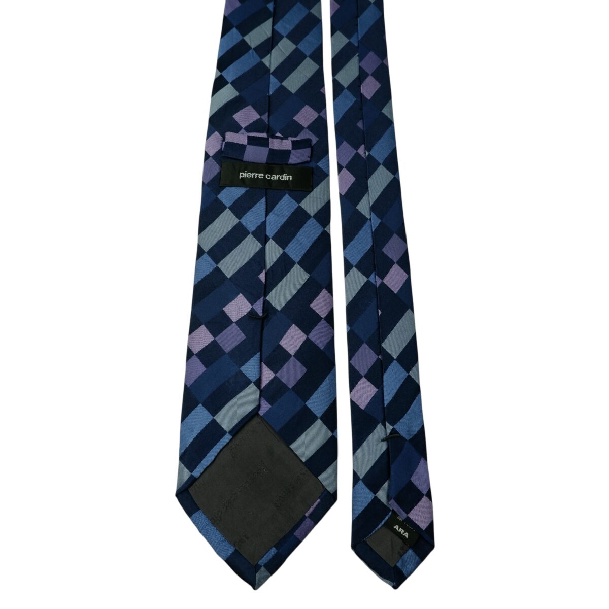 Pierre Cardin Tie Silk Multicolor Geometric Japan (US Import Tax Included) | mesabb clothing Pierre Cardin Tie Silk Multicolor Geometric Japan (US Import Tax Included) มุมที่ 4