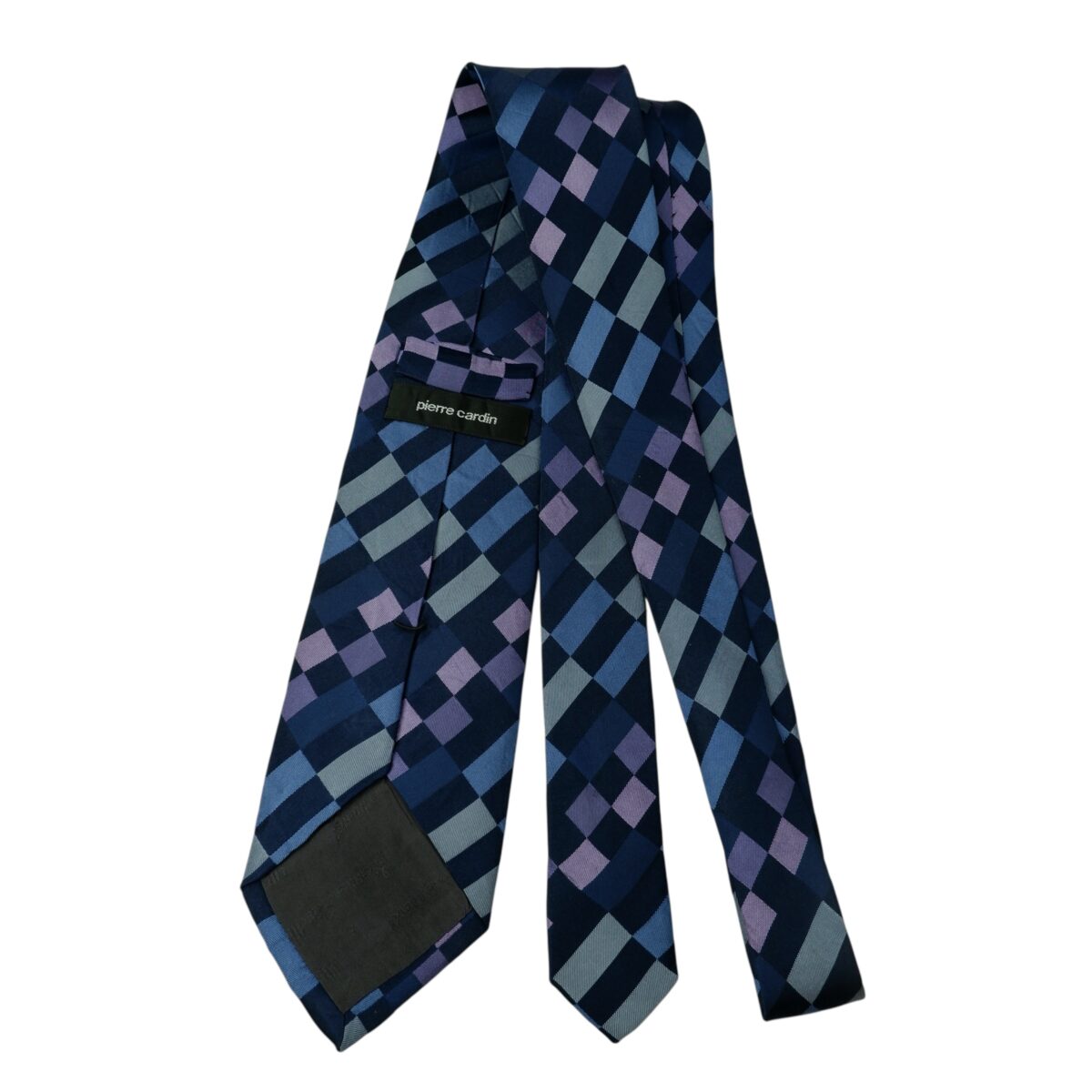 Pierre Cardin Tie Silk Multicolor Geometric Japan (US Import Tax Included) | mesabb clothing Pierre Cardin Tie Silk Multicolor Geometric Japan (US Import Tax Included) มุมที่ 7