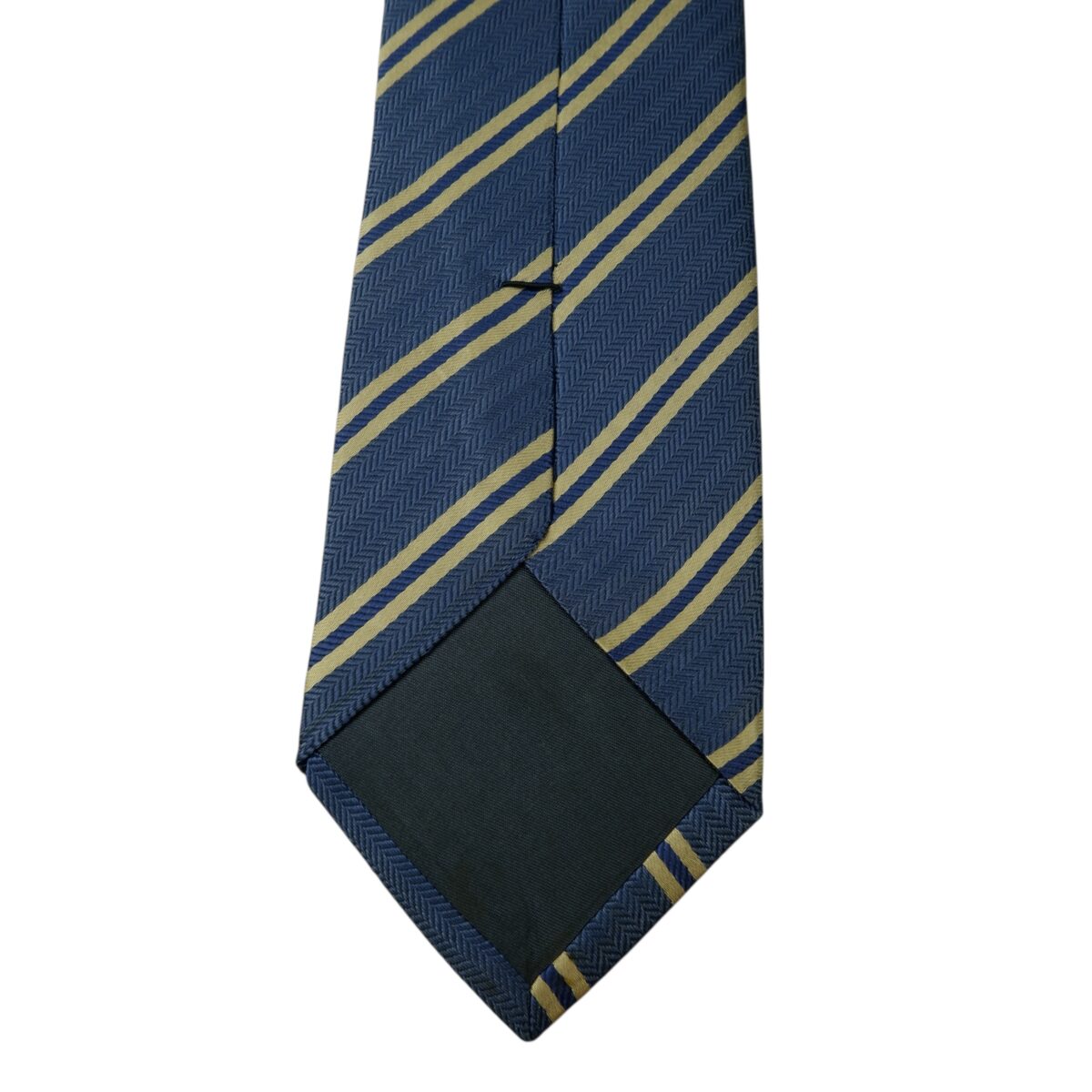 a15678 8 DAKS Tie Silk PE Blue Brown Srtipe Korea (US Import Tax Included) มุมที่ 8