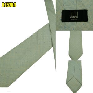 Dunhill Tie Silk Light Blue Geometric Italy (US Import Tax Included) มุมที่ 1