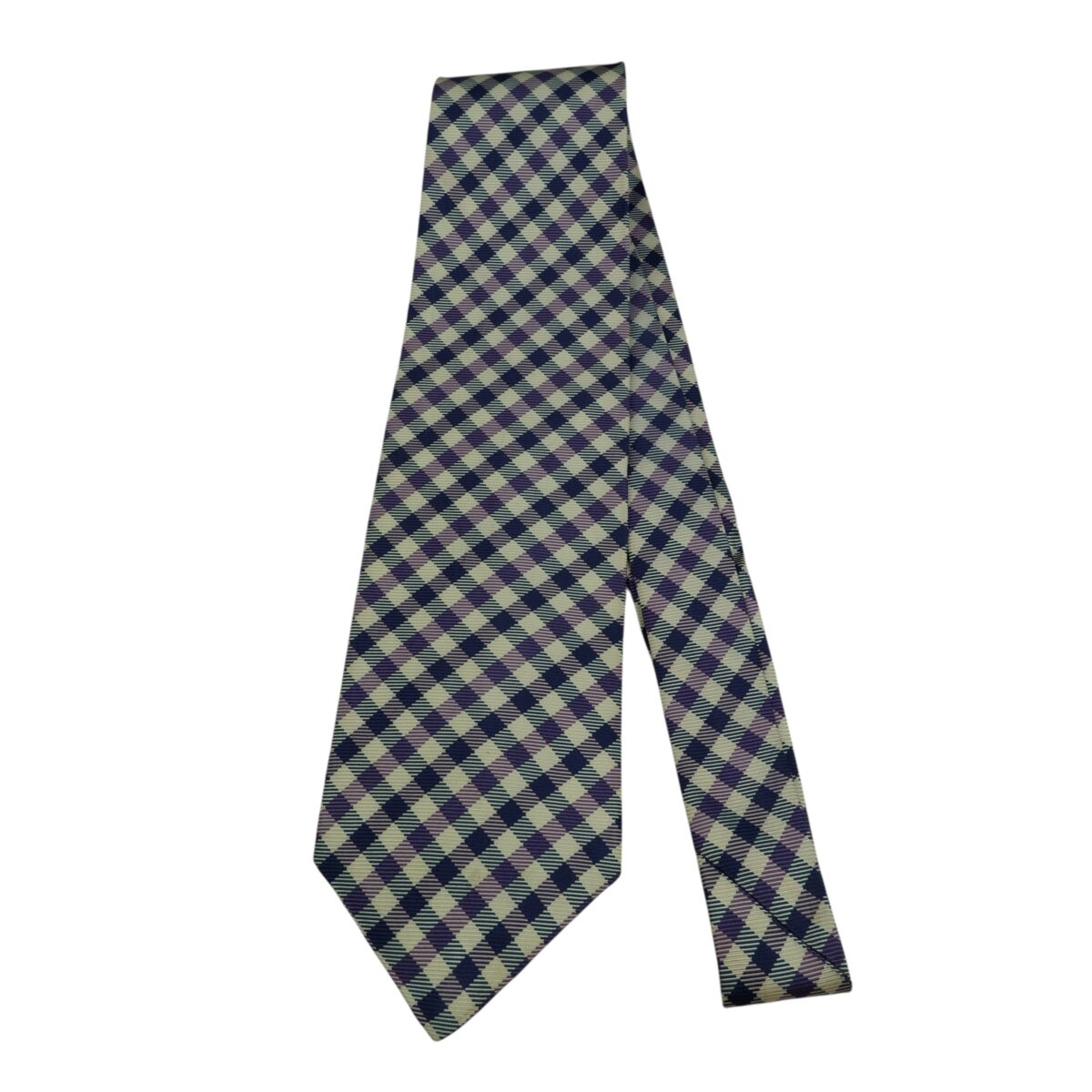 Brooks Brothers Tie Silk Purple Check USA (US Import Tax Included) | mesabb clothing Brooks Brothers Tie Silk Purple Check USA (US Import Tax Included) มุมที่ 5
