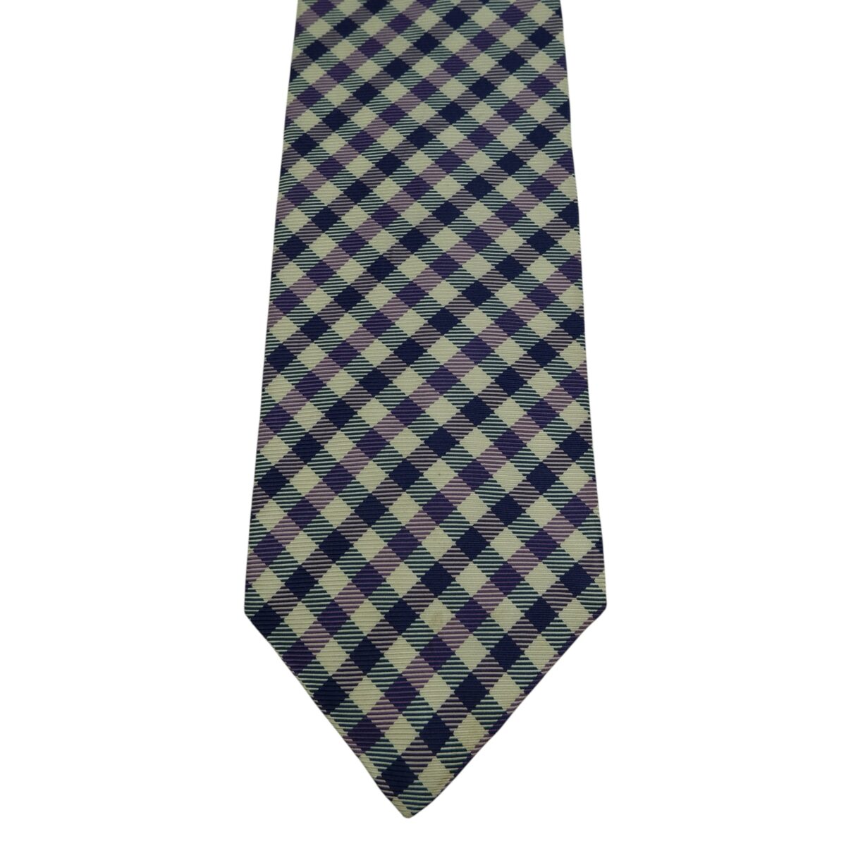 Brooks Brothers Tie Silk Purple Check USA (US Import Tax Included) | mesabb clothing Brooks Brothers Tie Silk Purple Check USA (US Import Tax Included) มุมที่ 6