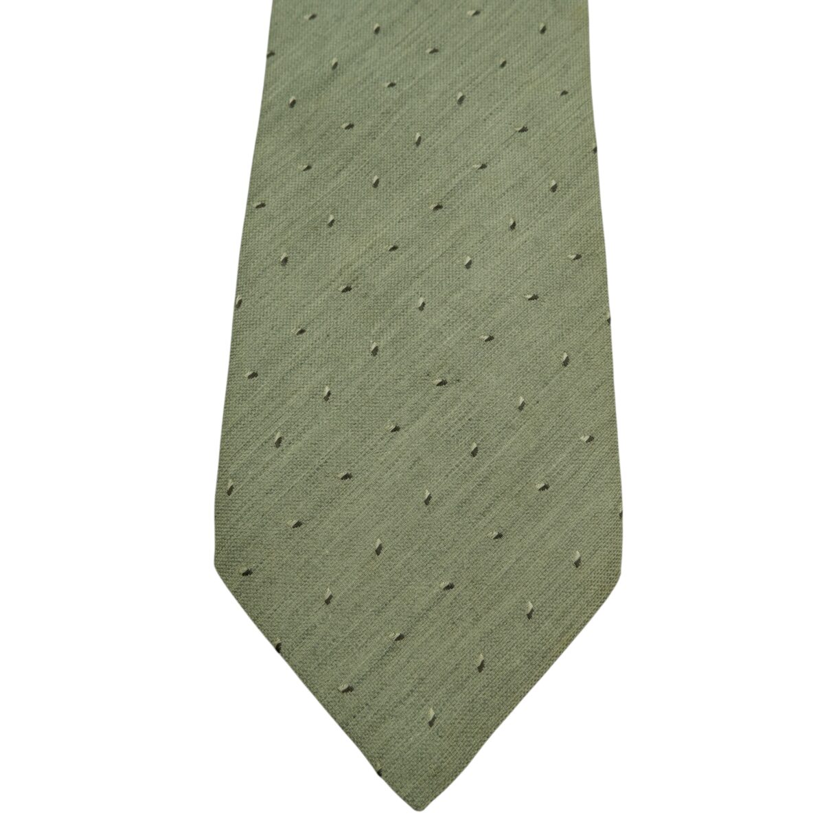 a15719 6 Kenzo Tie Silk Cotton Grey Dot Geometric Japan (US Import Tax Included) มุมที่ 6